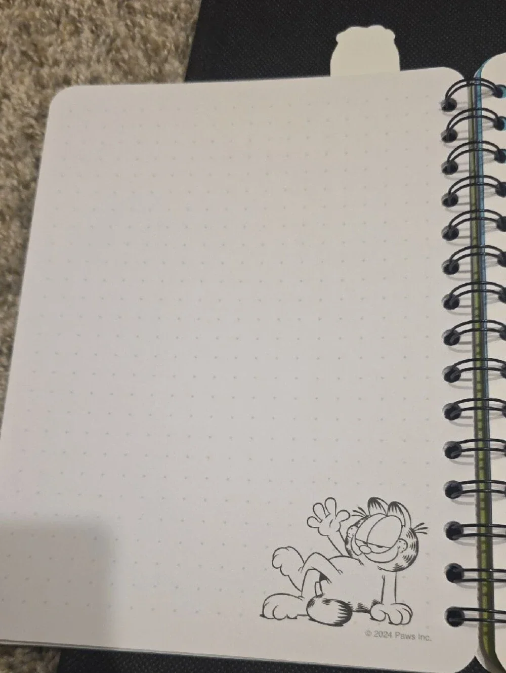 Garfield Spiral Notebook w/ 4 Tabs